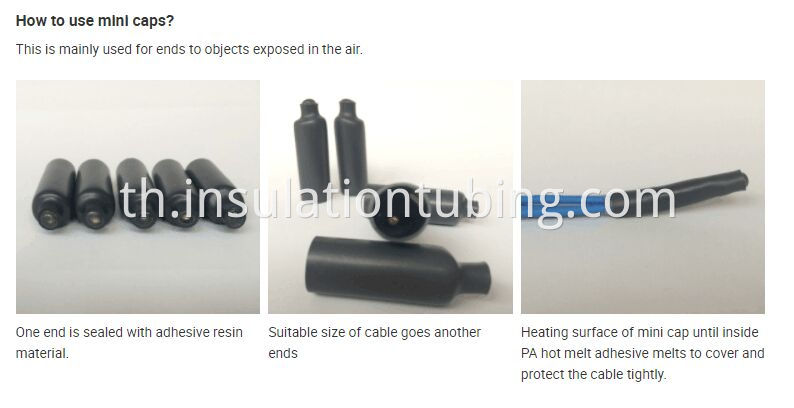 Heat Shrink Sealing Cap for application